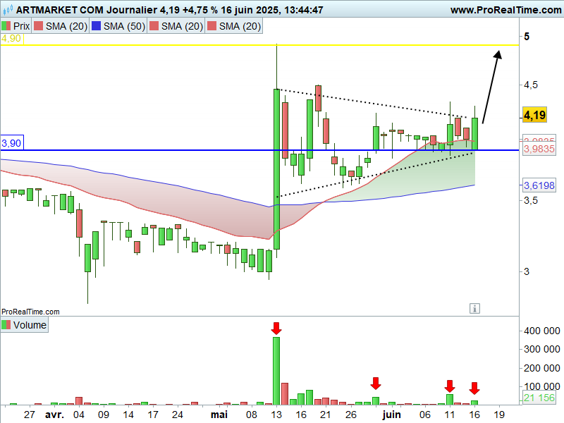 Artmarket.com graphe bourse